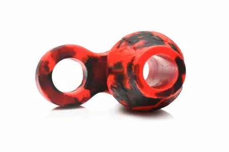 XR Brands Hell Hound Silicone Ball Stretcher Sleeve Red 68.6mm