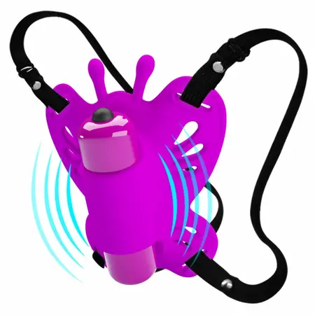 Pretty Love Sloane Intimate Silicone Butterfly Massager, Purple