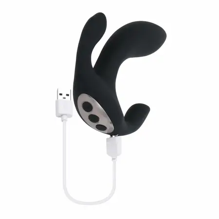 Playboy Triple Threat Black Multi-Motor Intimate Device Silicone