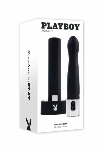 Playboy Pleasure Zone Black - Rechargeable Thrusting Intimate Machine