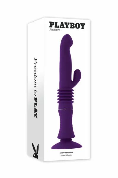 Playboy Hoppy Ending Intimate Machine Purple Thrusting Silicone 22 cm