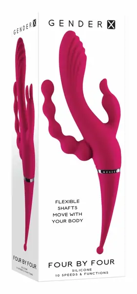 Evolved Novelties Four By Four Magenta Intimate Machine 27.5cm