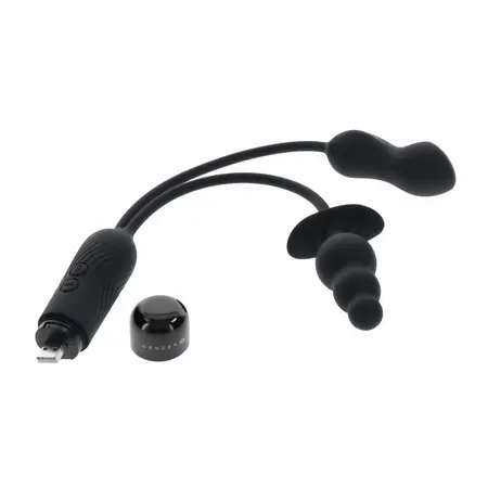 Evolved Novelties Double My Pleasure Black - Dual Motor Intimate System