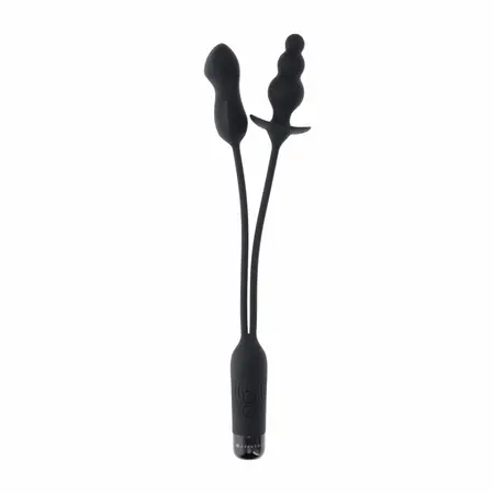 Evolved Novelties Double My Pleasure Black - Dual Motor Intimate System