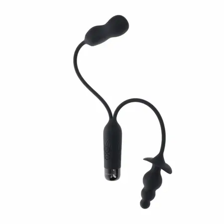 Evolved Novelties Double My Pleasure Black - Dual Motor Intimate System