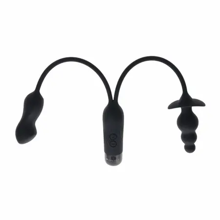 Evolved Novelties Double My Pleasure Black - Dual Motor Intimate System