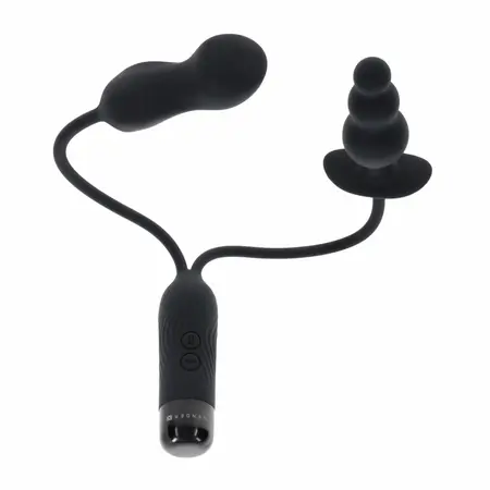 Evolved Novelties Double My Pleasure Black - Dual Motor Intimate System