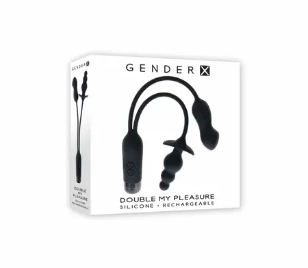 Evolved Novelties Double My Pleasure Black - Dual Motor Intimate System