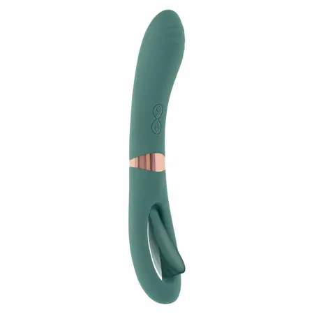 Evolved Novelties Chick Flick Dual-Ended Silicone Device Green
