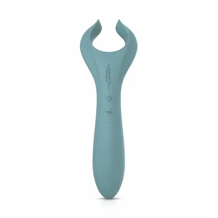 Bloom Peony Dual-Sided Couple Vibrator Green Silicone Waterproof