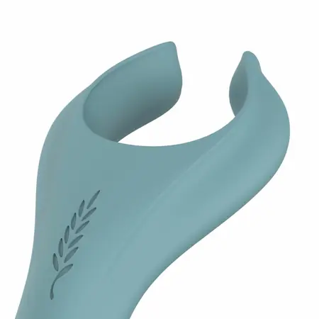 Bloom Peony Dual-Sided Couple Vibrator Green Silicone Waterproof