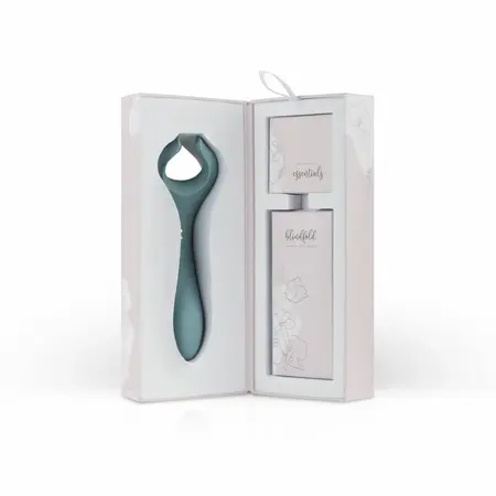 Bloom Peony Dual-Sided Couple Vibrator Green Silicone Waterproof