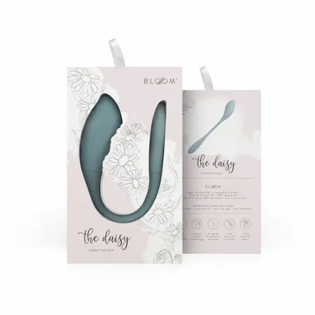 Bloom Daisy Vibrating Egg Green - Silicone, Waterproof, 5 Modes