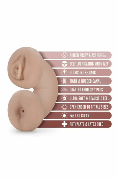 Blush Tasha Glow In The Dark Intimate Sleeve Beige X5® Plus 18 cm