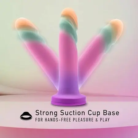 Blush Avant Sunrise Gaze Model, 19 cm, Liquid Silicone, Suction Cup, Multicolor