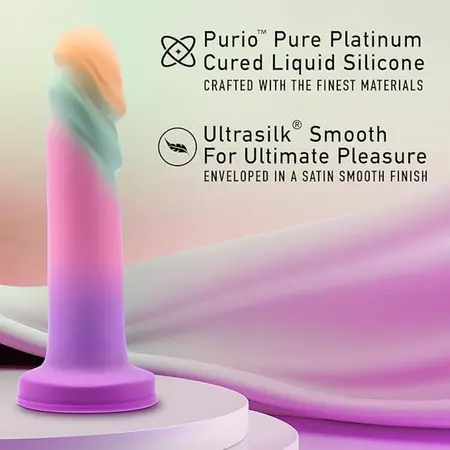 Blush Avant Sunrise Gaze Model, 19 cm, Liquid Silicone, Suction Cup, Multicolor