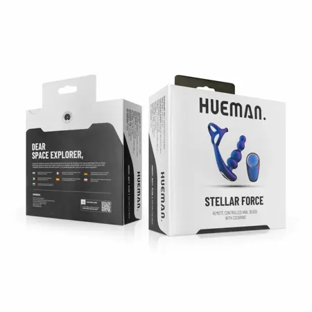 Stellar Force вибриращ анален разширител с двоен пръстен, 10 режима
