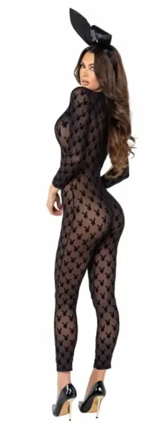Playboy Lingerie Bunny 2-Piece Set Black - Iconic Logo & Ears