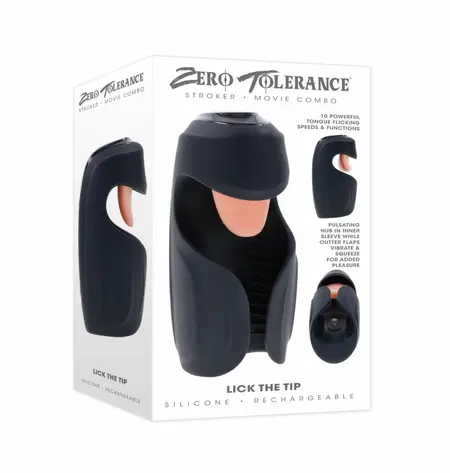 Zero Tolerance Lick the Tip Intimate Vibrating Silicone Device 7.6 cm