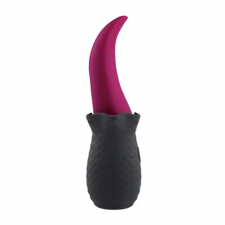 Evolved Tongue Teaser Silicone Vibrating Device Waterproof USB Pink