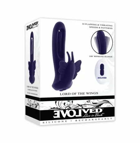 Evolved Lord of the Wings Intimate Device with Remote, Pink, 30m Range