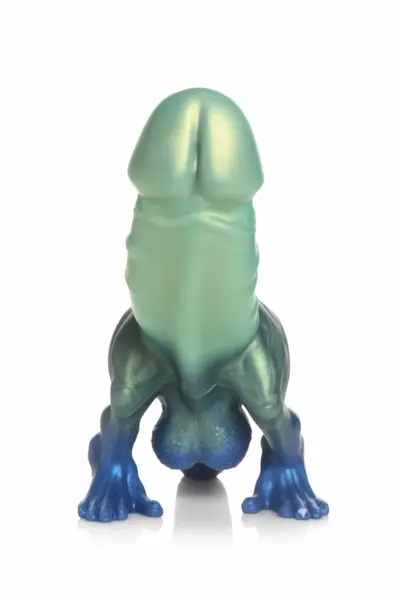 XR Brands Jurassic Series Silicone Prehistoric Model Green-Blue L