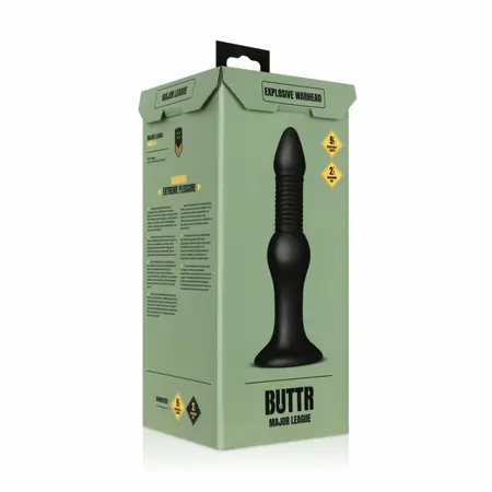 BUTTR Explosive Warhead Large Model - Ribbed PVC Anal Plug 25cm