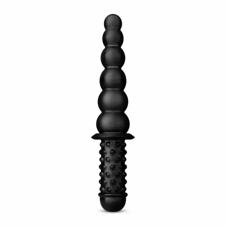 BUTTR Akimbo Dual-Ended Beaded & Ribbed Silicone Intimate Wand 36 cm