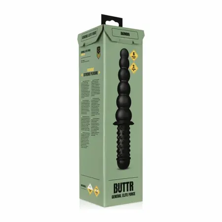 BUTTR Akimbo Dual-Ended Beaded & Ribbed Silicone Intimate Wand 36 cm