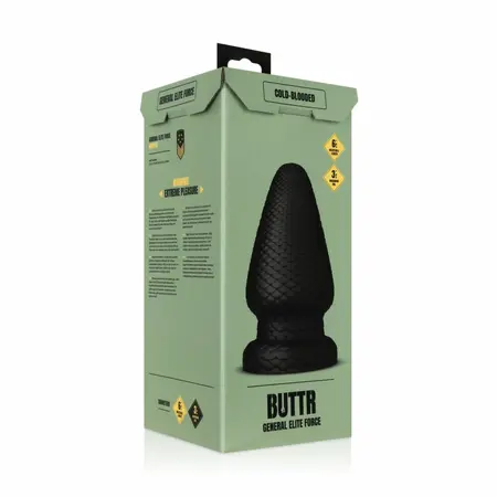 BUTTR Cold Blooded Scaled Anal Model Large 15.2 cm - Textured Surface