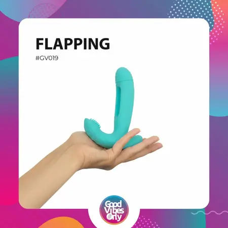 Good Vibes Only Gina G-spot Flapping Vibrator, 10 Modes, Pink