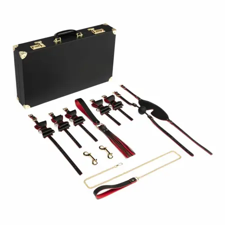 Bedroom Fantasies Locker Collection 11-Piece PU Leather Bondage Set
