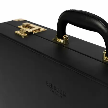 Bedroom Fantasies Bondage Set 13-Piece PU Leather Lockable Kit