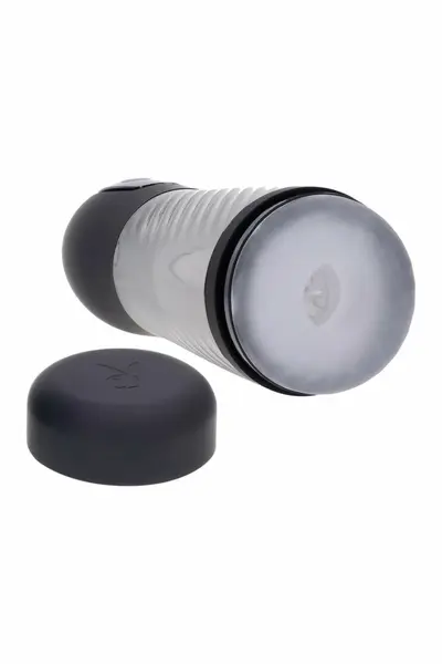 PLAYBOY WHIRLWIND Intimate Thrusting & Spinning Device, USB-C, Black