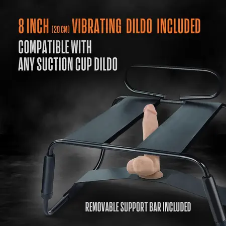 Blush Temptasia Surrender Intimate Chair Black Adjustable 136kg Max Load