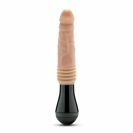 Dr. Skin Dr. Knight Silicone Thrusting & Vibrating Model, Beige, Rechargeable
