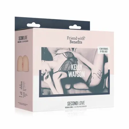 Friend With Benefits Intimate Device with Bullet Vibrator, Dual Entry, Beige