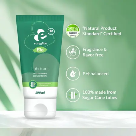 EasyGlide Bio - Natural Water-Based Lubricant 100ml Fragrance Free