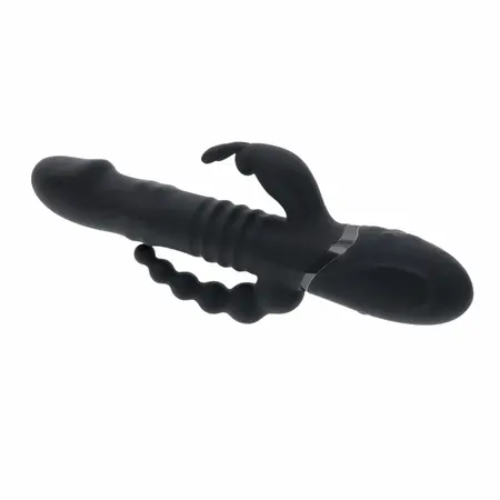 Evolved Big Bunny Energy Black - Multi-Zone Silicone Intimate Device