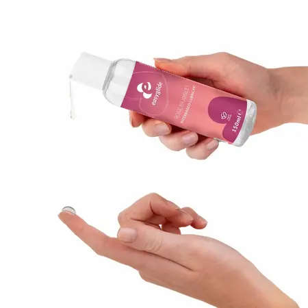 EasyGlide Rose Bubbles Water-Based Lubricant 150ml, pH-Balanced Formula