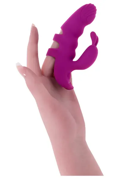 PLAYBOY LEND A HAND Dual Motor Finger Vibrator, Waterproof, USB Rechargeable