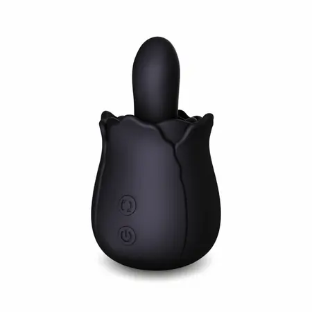 Skins Rose Buddies Bums N Roses Intimate Rotating Vibrator, Black