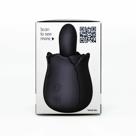 Skins Rose Buddies Bums N Roses Intimate Rotating Vibrator, Black