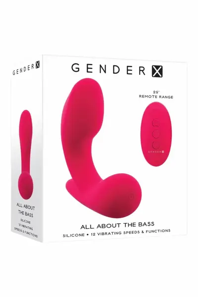 GENDER X All About The Bass Remote-Controlled Vibrating System, Black