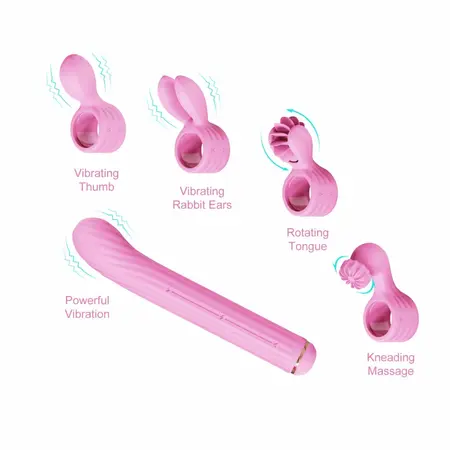 Magic Stick S1 модулен водоустойчив стимулатор, розов