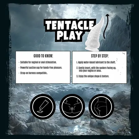 Mythical Mates Tentacle Play Jelly Intimate Machine 22cm Transparent