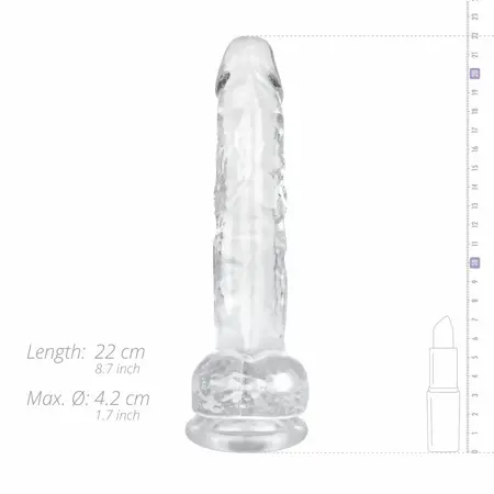 You2Toys Crystal Jelly Model 19cm with Base - Transparent Intimate Device
