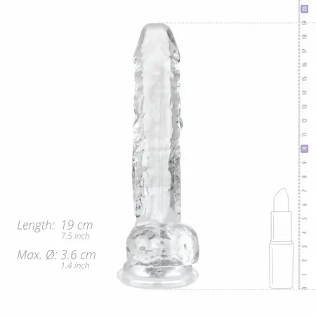 TOYJOY Crystal Clear Intimate Model with Base 17 cm Transparent