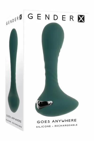 Gender X Goes Anywhere Ergonomic Silicone Plug Vibrating 12.3 cm