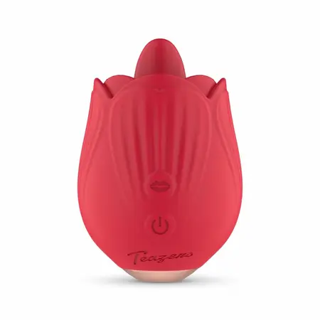 Teazers Rose Intimate Device with Licking Motion & Vibrating System Pink